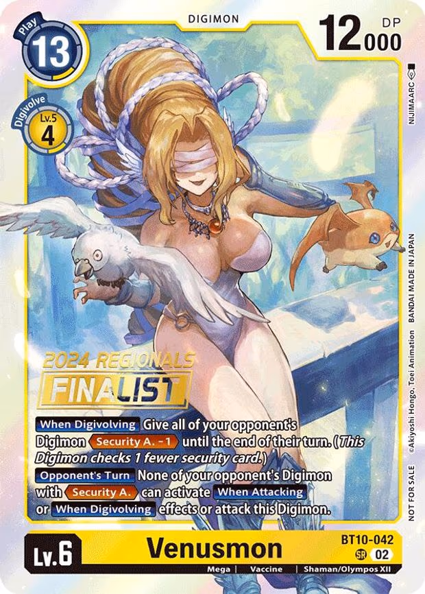 Venusmon (2024 Regionals Finalist) trading card